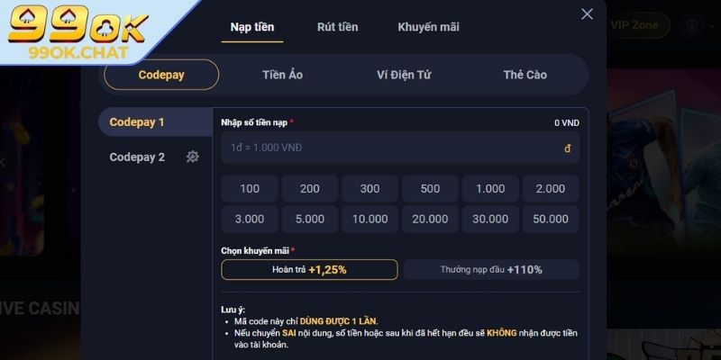 Nạp Rút Tiền 99ok 2 Những hình thức giao dịch phổ biến tại nhà cái 99OK